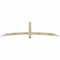 Ekena Millwork Bellingham Rough Sawn Timber Gable Bracket, Douglas Fir, 96"W x 24"H x 2"D x 4"F, 6/12 Pitch GBW096X24X0204BEL00RDF - alternate 1